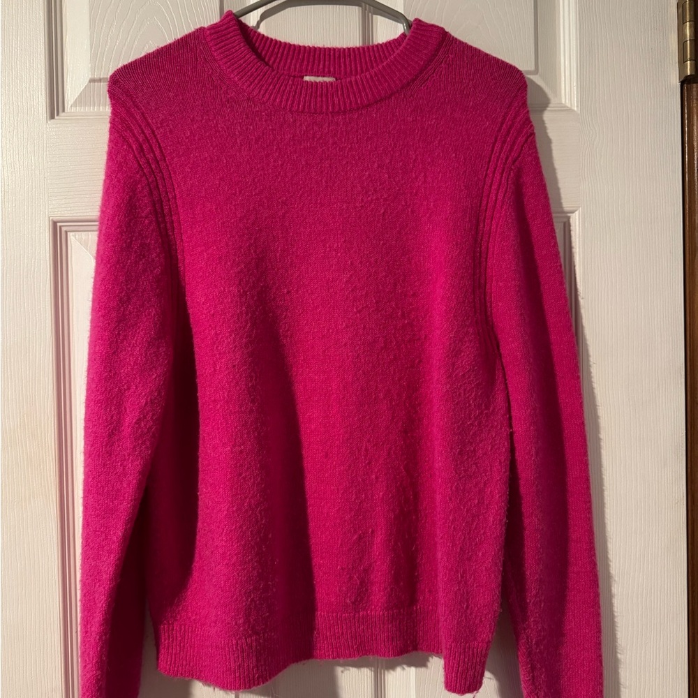 a new day Hot Pink Crewneck Sweater